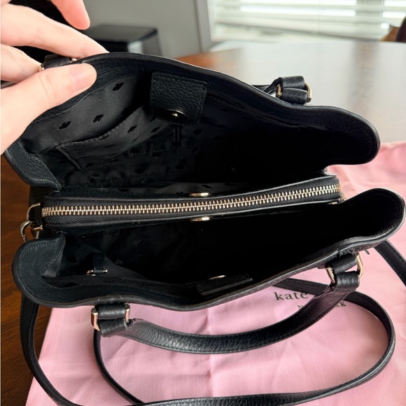 Kate Spade New York Jackson Medium Triple Compartment Satchel in Black Leather - Picture 6 of 11